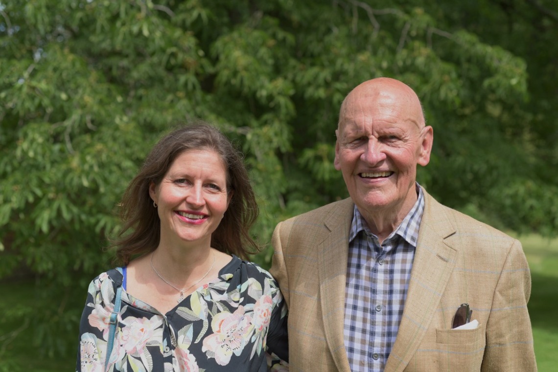 Sir Alec Reed and daughter Alexandra Reed