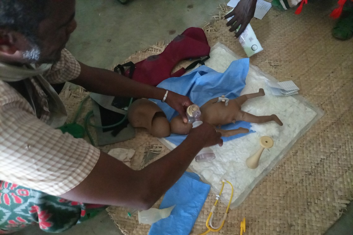 Learning about newborn resuscitation